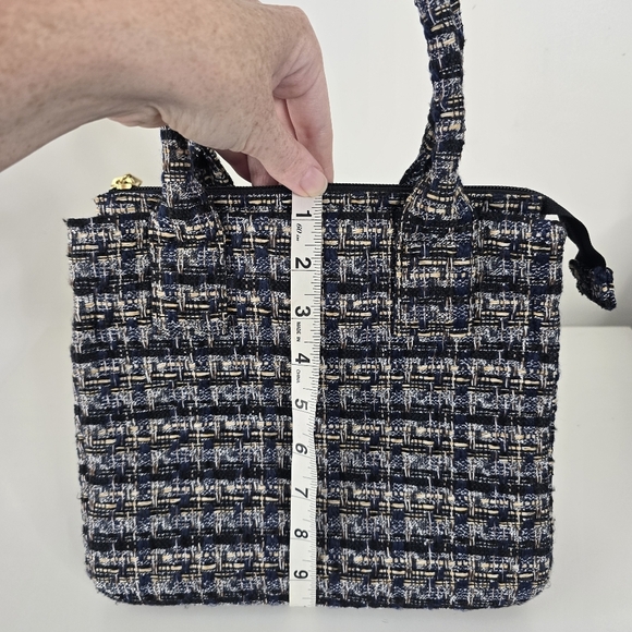NWT J. Crew Small Tweed Structured Tote Bag Purse Multicolored Old Money - Picture 11 of 11